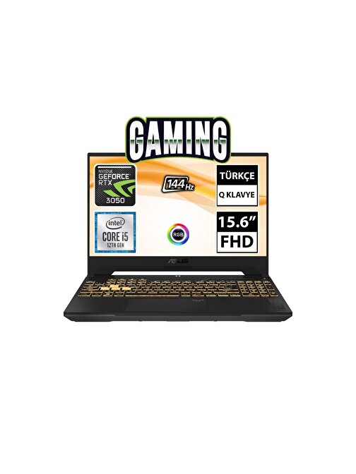 Asus TUF Gaming F15 FX507ZC4-HN205 i5-12500H 8GB 512SSD RTX3050 15.6" FullHD FreeDOS Taşınabilir Bilgisayar