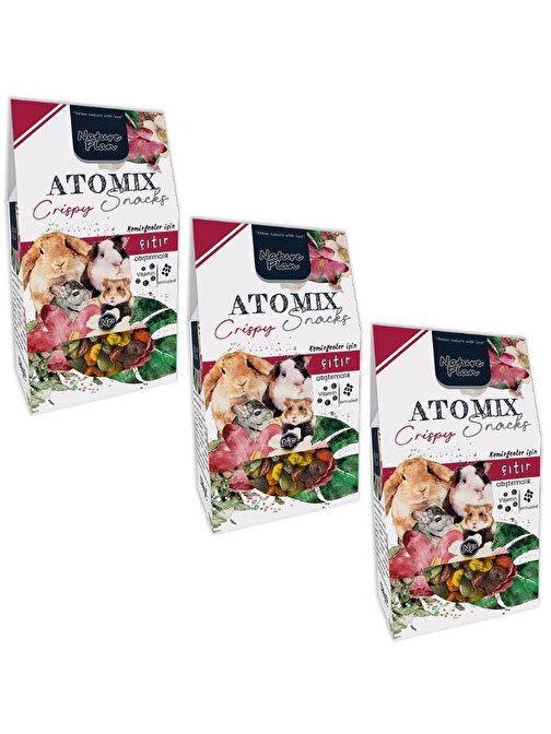 Nature Plan Atomix Snacks Çıtır Atıştırmalık 250 Gr - 3 Adet