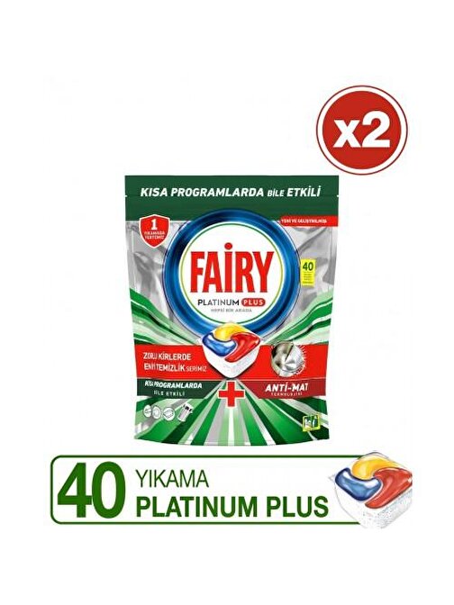 Fairy Platinum Plus Bulaşık Makinesi Deterjanı Kapsülü 80 Yıkama