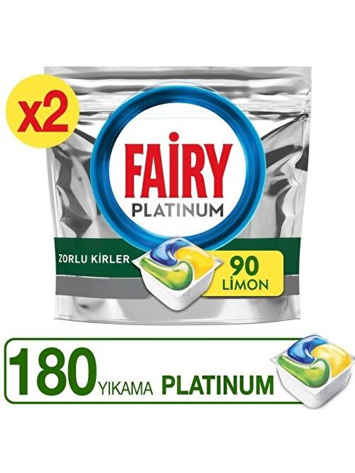 Fairy Platinum Bulaşık Makinesi Kapsülü 90'lı x 2 Adet