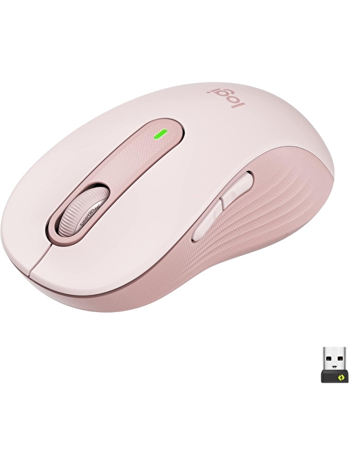 Logitech Signature M650 Büyük Boy Sağ El Için Sessiz Kablosuz Mouse - Pembe