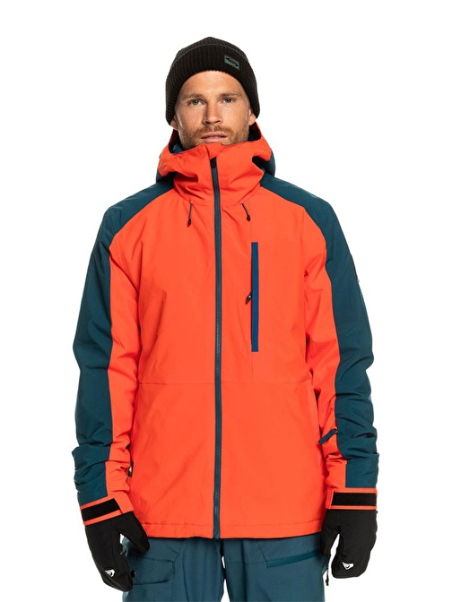 Quiksilver Mission Block Erkek Turuncu Snowboard Montu