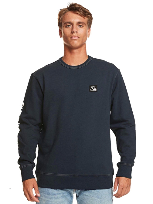 Quiksilver The Original Crew Erkek Sweatshirt Lacivert Xl