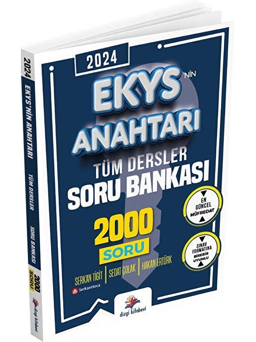 2024 EKYS nin Anahtarı Tüm Dersler Soru Bankası 2000 Soru Dizgi Kitap