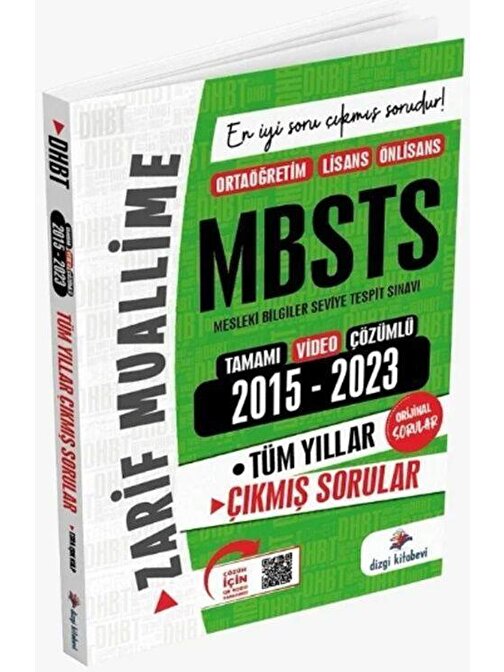 MBSTS Çıkmış Sorular Tamamı Video Çözümlü Dizgi Kitap