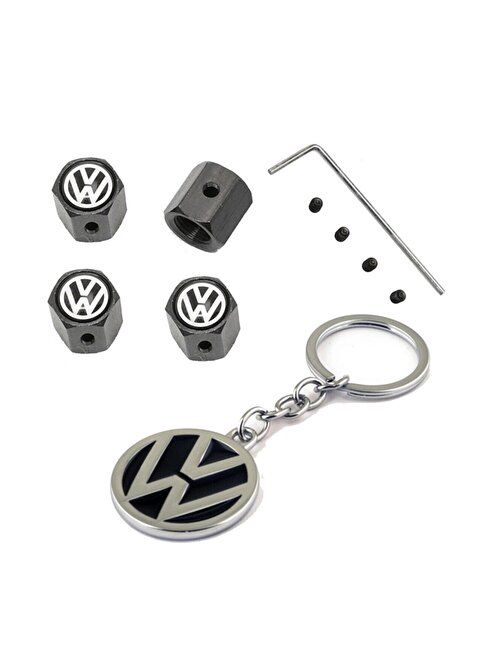 Volkswagen Tiguan 2015-2020 Alyanlı Çalınmaya Karşı Güvenli Ve Krom Anahtarlık