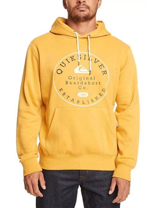 Quiksilver Eqysf03150 Circle Trim Hoodie Erkek Sweatshirt Hardal L