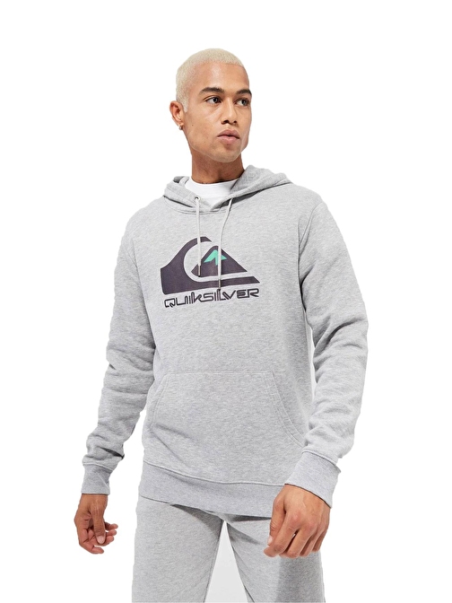 Quiksilver Big Logo Erkek Gri Sweatshirt Gri M