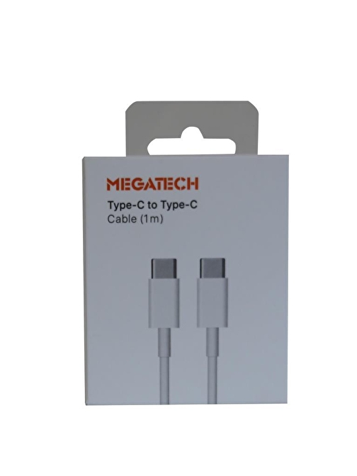 Megatech MG-IP15TT 1mt Usb Type-C to Type-C Şarj ve Data Kablosu (Iphone 15 Uyumludur)