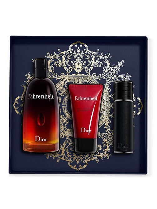 Christian Dior Homme Fahrenheit Edt 100 ml + Shower Gel 50 ml + Edt 10 ml Parfüm Seti