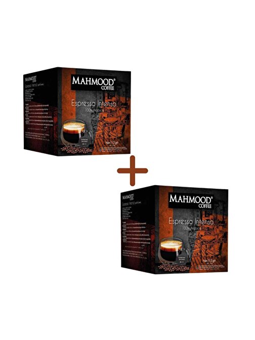 Mahmood Coffee Dolce Gusto Espresso Kapsül Kahve 16 Adet x 7 gr 2'li Set