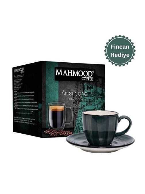 Mahmood Coffee Dolce Gusto Americano Kapsül Kahve 16 Adet x 7 gr ve Hediye Fincan