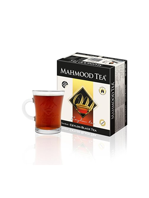 Mahmood Tea İthal %100 Saf Seylan Bardak Poşet Çay Bardak Bundle 100'lü