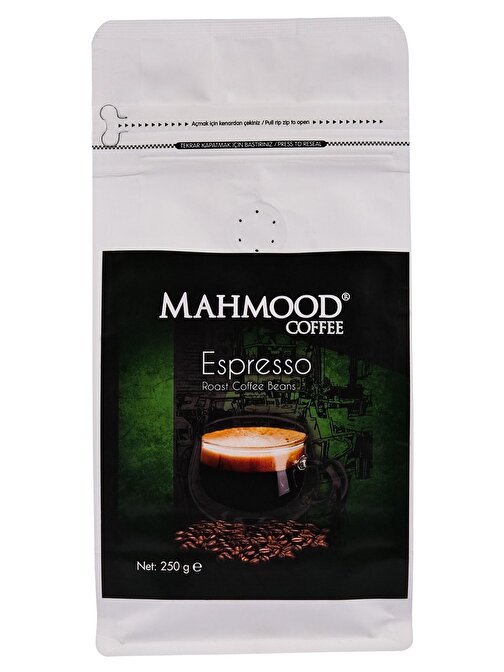 Mahmood Coffee Kavrulmuş Espresso Kahve Çekirdekleri 250 Gr