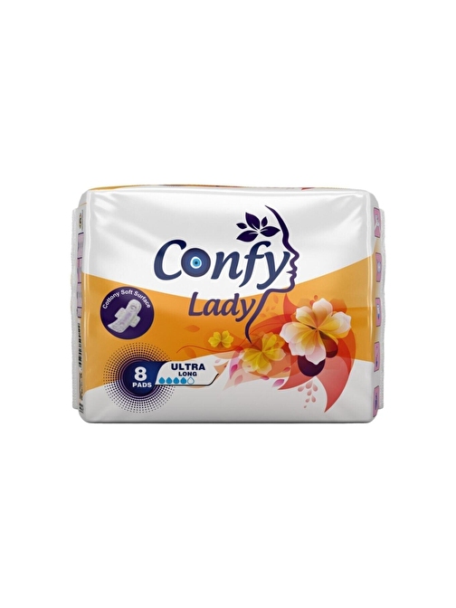 Confy Hijyenik Ped Ultra Long 8 Adet