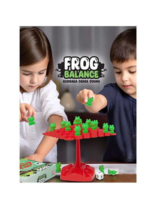 Kurbağa Denge Oyunu - Frog Balance Kutu Oyunu Eğitici Oyun Beceri Oyunu Oyun Seti Montessori Oyuncak