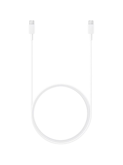 Samsung Xiaomi Mi 10 Lite Zoom İle Uyumlu 60W Type-C To Type-C Data ve Şarj Kablo 1.8Metre Beyaz