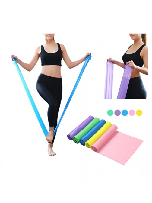 Mavi Pilates Lastiği SERT DİRENÇ PİLATES 120 CM*15 CM*0.55 MM