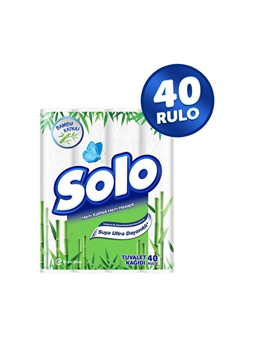 Solo Bambu Katkılı Tuvalet Kağıdı 2 Katlı 40'lı