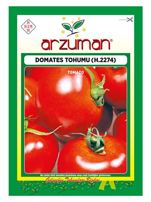 Arzuman H-2274 (Sofralık) Domates Tohumu 1000 Adet Tohum 5 Gram