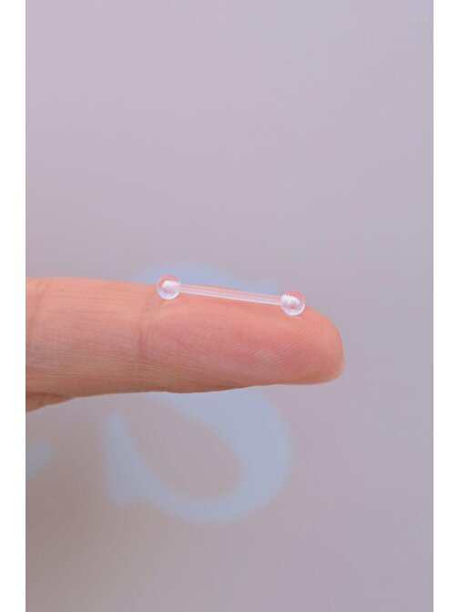 Antialerjik Şeffaf Silikon Nipple Piercing Meme Ucu Piercingi