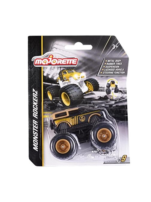 Majorette Monster Rockerz Gold Limited Edition 9 Oyuncak Araba Ford Bronco Wildtrak