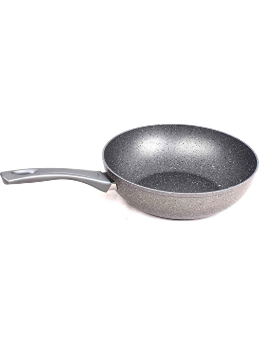 FMS G3014 Granit Wok Tava 28 cm Gri