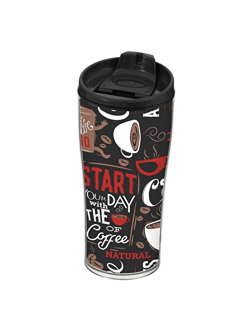 440 cc Start Day Desenli Kahve Bardağı - Mug