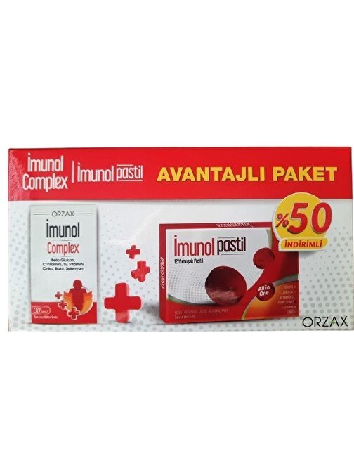 İmunol Complex 30 Kapsül + İmunol Soft 12 Pastil