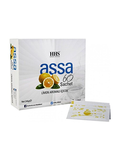 Hhs Assa 60 Sachet Limon Aromalı Karışık Bitki Form Çayı 240 gr