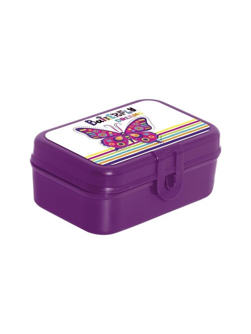Desenli Küçük Lunch Box-Kelebek