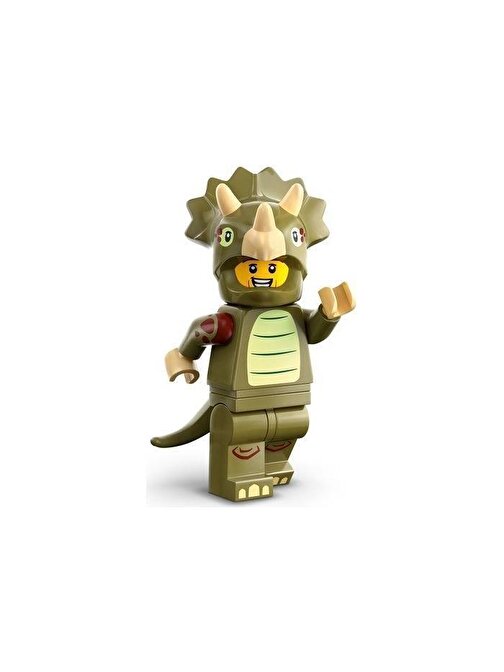 Lego Minifigür 71045 - Seri 25 - 8 Triceratops Costume Fan