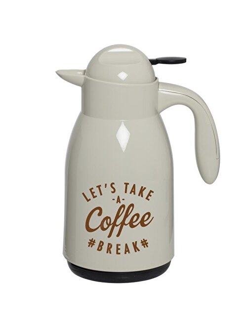 1 lt Desenli Termos-Nordic Vanilya-Bakır Lets Take Coffee Baskılı