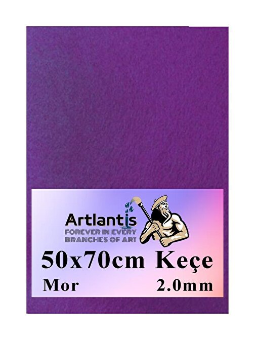 Mor Keçe 50x70 cm 2.0 mm 1 Adet Renkli Hobi Keçesi Elişi Keçesi Anasınıfı Kreş Okul Öncesi