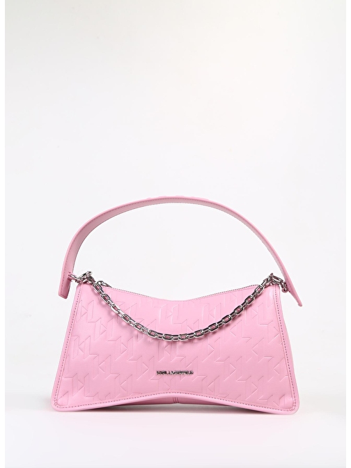 KARL LAGERFELD Pembe Kadın 31x16,5x9 cm Deri El Çantası 231W3020498