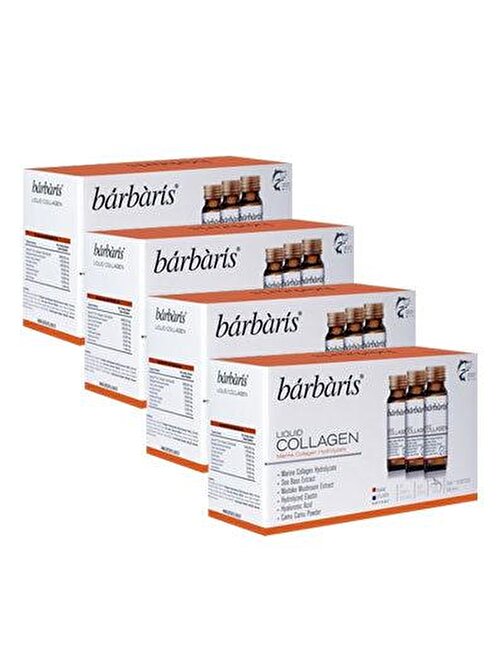 Barbaris Liquid Collagen Takviye Edici Gıda 50 ml 10 adet 4'lü Paket