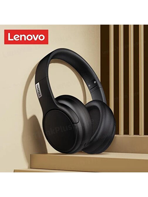 Lenovo Thinkplus TH20 Kablosuz Bluetooth Kulaküstü Kulaklık Siyah