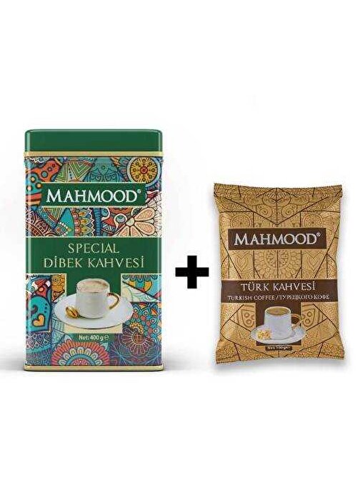 Mahmood Coffee Dibek Kahvesi Ölçek Kaşıklı Teneke Kutu 400 gr + Orta Kavrulmuş Türk Kahvesi 100 gr