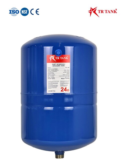 Trtank Profesyonel 24 Litre Dikey Ayaklı Nsf Membranlı Hidrofor Genleşme Tankı