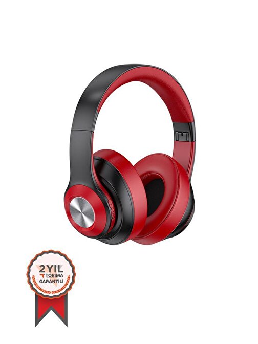 TORİMA SN-85 Kablosuz Kulaklık Bluetooth 5.1 Siyah-Kırmızı
