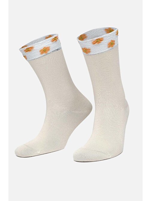 Aytuğ Kadın Modal Tekli Bej Soket Çorap   A 42057 B