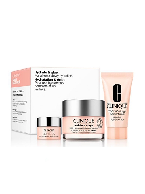 Clinique Hydrate&Glow All-Over Hydration 50 ml Yüz Nemlendirici Set