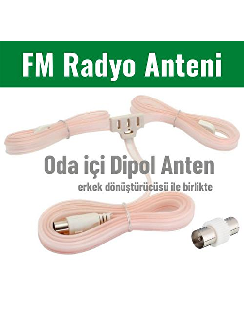 IRENIS FM Radyo Anteni erkek/dişi (Tuner, Müzik Sistemi İçin)