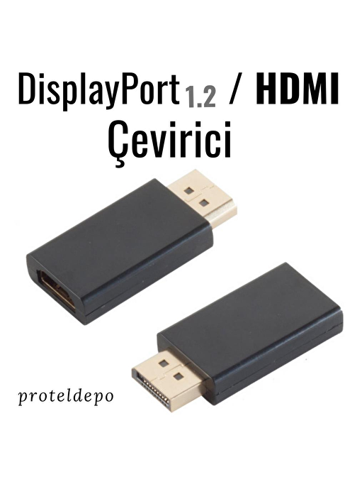 IRENIS DisplayPort / HDMI Çevirici, Dönüştürücü Kablo - 10 Gbit