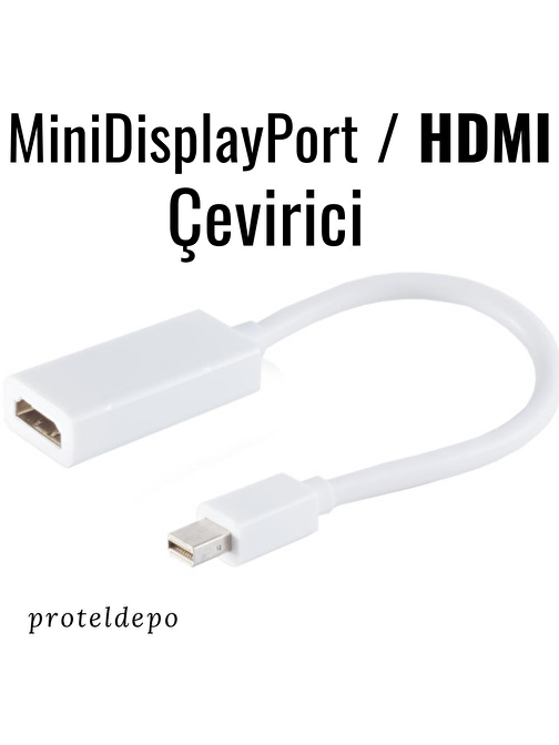 IRENIS Apple Macbook Thunderbolt (Mini DP) / HDMI Çevirici Kablo