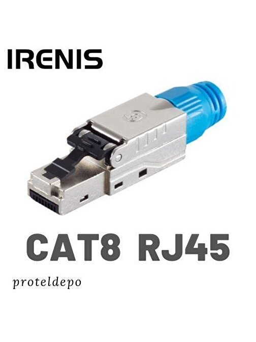 IRENIS CAT8 RJ45 Aletsiz Montaj tipi Konnektör, Cat8, Cat7 Kablo uyumlu