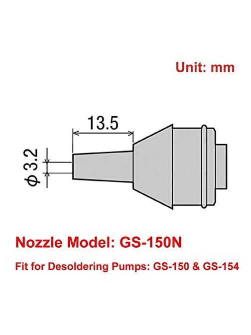 GOOT GS-150N Yedek pompa ucu