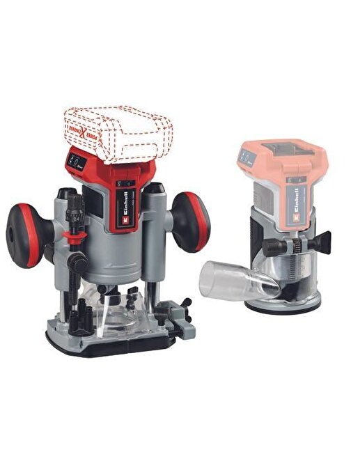 Einhell TP-RO 18 Set Li BL Solo Kömürsüz Akülü Dik Kenar Freze Set