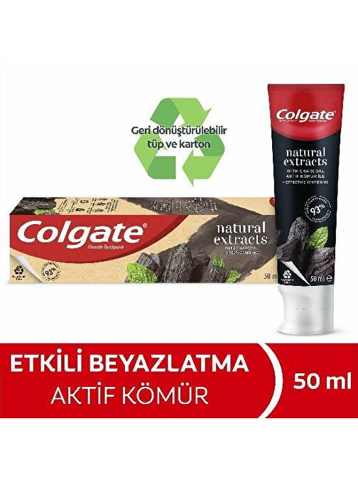 Colgate Natural Extracts Aktif Karbon Özlü Diş Macunu 50 Ml
