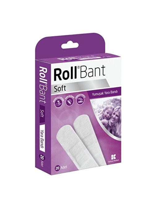 Roll Bant Soft Yumuşak Yara Bandı 20 Adet